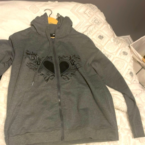 Oversized zip up y2k NEVER WORN - Picture 1 of 3